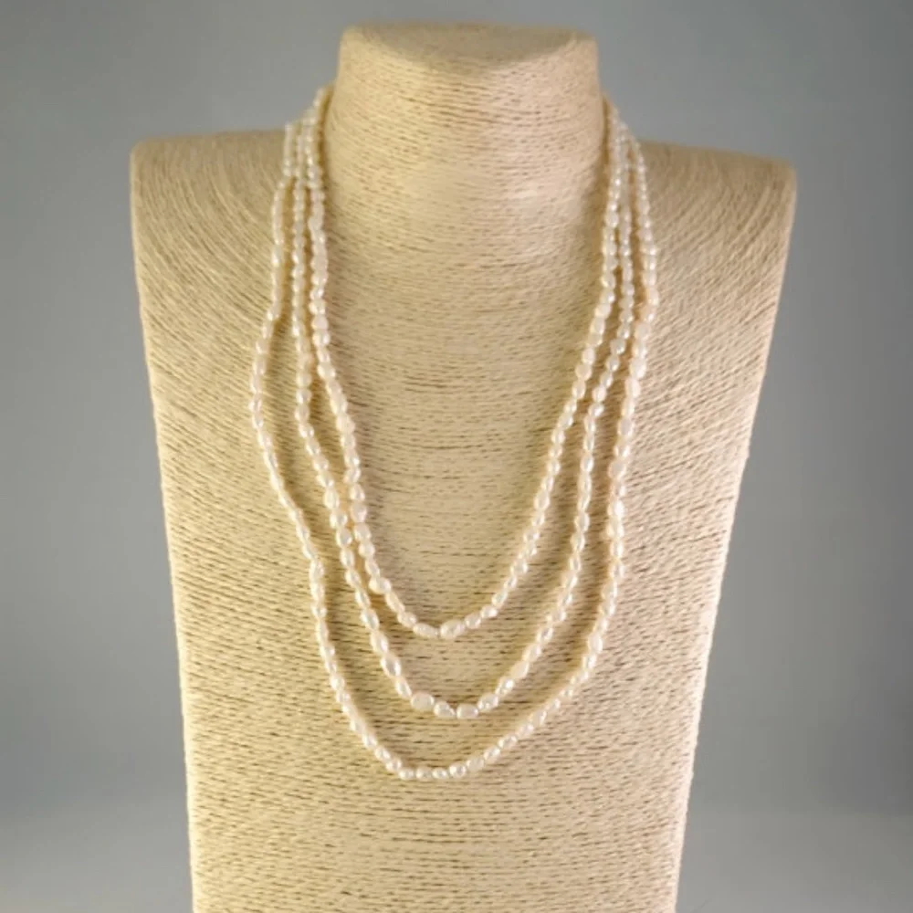 3 Strand Pearl Necklace - Picture 1 of 4
